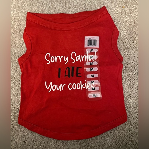 Christmas Themed Dog Shirt - Picture 1 of 2